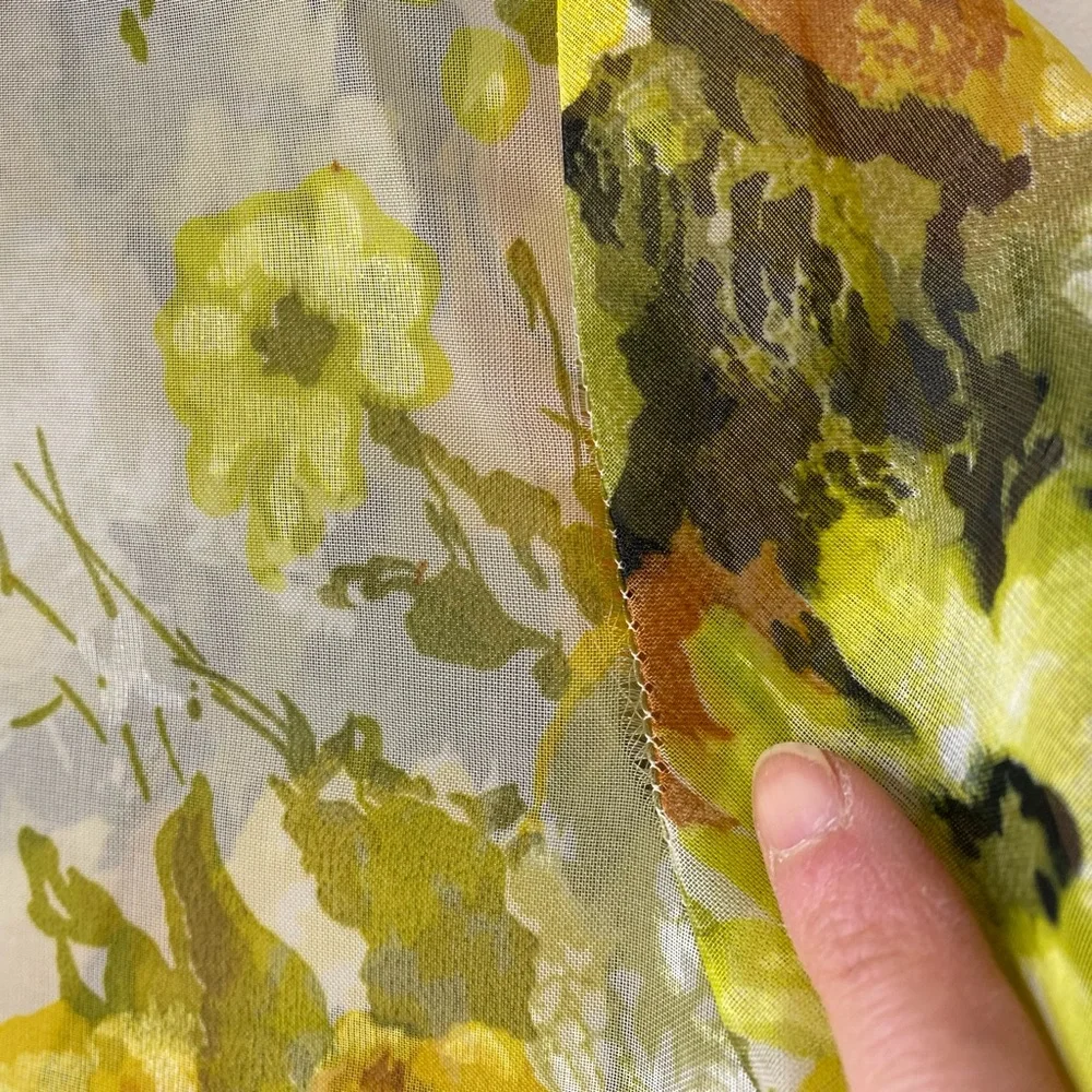 Vintage sheer floral maxi layering jacket - Picture 15 of 16